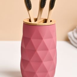 VONCASA Pink Plastic Toothbrush Holder For Utility And Bathroom Décor-24