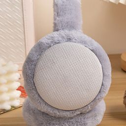 SYGA Solid Foldable Winter Earmuffs - Grey-image-41