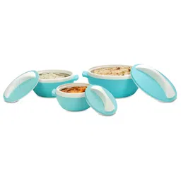 varmora homeware Milano Hot Insulated Casserole with Inner Stainless Steel Full Set (Pista Green)-picture-30
