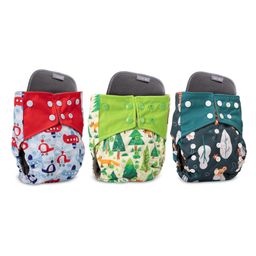 LuvLap Reusable Baby Cloth Diapers with Double Leak Guard High Absorption Stain-Proof Comfort & Protection Pack of 3 - Multicolor-image-84