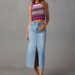 DressBerry Women Front Slit Midi Pencil Skirt-image-49