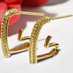 FIMBUL Women Heart Shaped Studs Earrings-picture-3