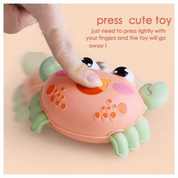 ADKD Press to Go Inertial Cute Crawling Crab Toy for Kids Pack of 1-  (Color May Vary) image 2
