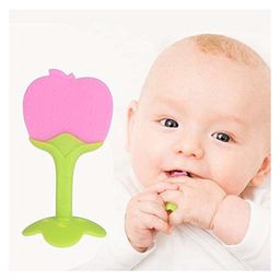 Enorme Silicone Banana Shaped Toothbrush Teether and Apple Shaped Teething Teether for Babies image 4
