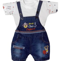 ZADMUS Infants Printed Dungarees With T-Shirt-image-105