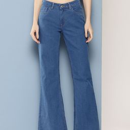 Chemistry Women Stretchable Frayed Flared-Fit Mid-Rise Jeans-picture-44