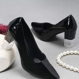 DressBerry Women Pointed Toe Block Heels Pumps-14