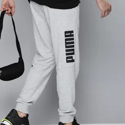 Puma Men Brand Logo Printed Power Regular Fit Joggers-image-86