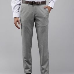 Van Heusen Men Knitted Ultra Slim Fit Formal Trousers-picture-3