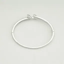 Kushal's Fashion Jewellery Rhodium White Kada for Women-picture-36
