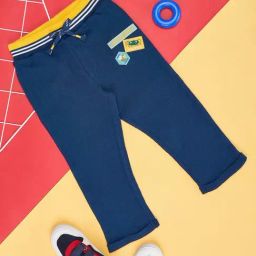Pantaloons Baby Sailor Blue Cotton Printed Pants-image-39