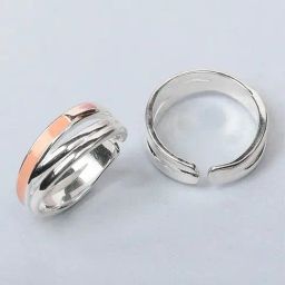 Mia by Tanishq Crisscross Glam Silver Toe Rings for Women-image-18