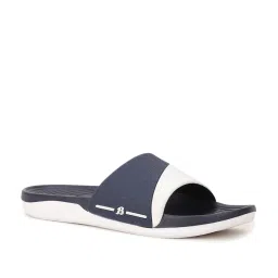 Sandak by Bata Men's Blue and White Slides image 2