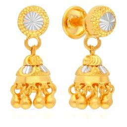 Malabar Gold and Diamonds 22k Gold Earrings for Women-image-73