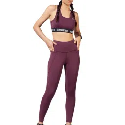The Souled Store Wine Graphic Print Tracksuit-image-91
