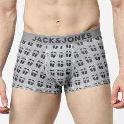 Jack & Jones Grey Printed Trunks-image-8