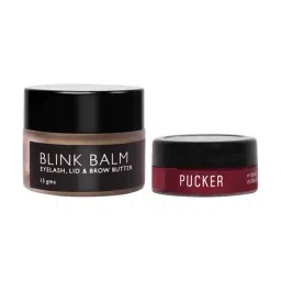 ENN Pucker Lip Balm Mini & Brow Butter Blink Balm Combo Kit-34