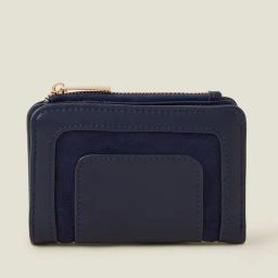 Accessorize London Navy Solid Bi-Fold Wallet for Women-image-34