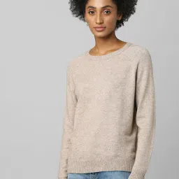 Only Beige Textured Pullover-image-30