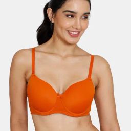 Zivame Orange Half Coverage T-Shirt Bra-image-22