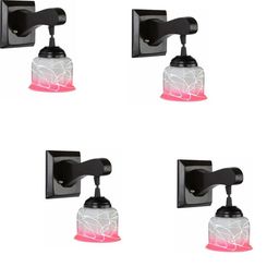 SOMIL Pink Glass Cylinder Printed Wall Lamps-image-62
