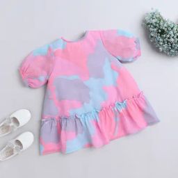 Many Frocks Kids Multicolor Printed Dress-image-75