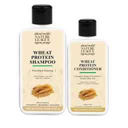 NATURE LEAGUE Set Of 2 Wheat Protein Shampoo - 400 ml & Conditioner - 200 ml-49