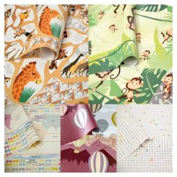 eVincE - thoughtful PRESENTations COMB17LP10  Assorted Kids Birthday Different Pattern for Girl Boy Him Her All Occasion  70 x 50 cm Gift Wrapping Paper (Pack of 5 Piece)-20