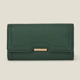 Accessorize London Green Solid Wallet for Women-27