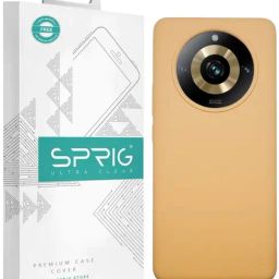 Sprig Liquid Silicone Back Cover for REALME 11 PRO 5G (Gold)-image-85