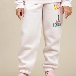 Kidsville Girls Pink Cotton Blend Printed Joggers-image-23