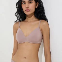 Superstar by Westside Light Taupe V-Neck Padded Cotton-Blend Bra-picture-20
