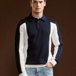 The Bear House Multi Cotton Slim Colorblock Polo T-Shirt-image-69