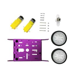 2WD Aluminum Robot Chassis DIY Robot Car Chassis High-Quality Aluminum Robot Chassis Lightweight and Durable Purple Aluminum Robot Chassis For Beginners - Purple- RS70232WD Aluminum Robot Chassis DIY Robot Car Chassis High-Quality Aluminum Robot Chassis Lightweight and Durable Purple Aluminum Robot Chassis For Beginners - Purple- RS7023-16