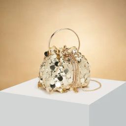 Forever Glam by Pantaloons Gold Clutch-image-87
