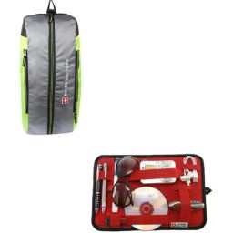 Swiss Military Grey Large Combo of Backpack with Free Flow Organizer-picture-2