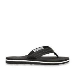 TOMMY HILFIGER Women's Black Flip Flops-picture-2
