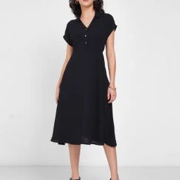 Annabelle By Pantaloons Black Regular Fit Dress-picture-21