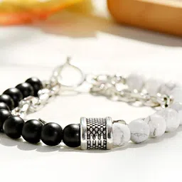 kazare Unisex Rhodium-Plated Wraparound Bracelet-picture-29