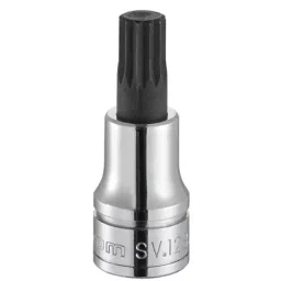 FACOM 12.7 mm (1/2 Inch) Drive Bit Socket, M18, 60 mm Overall Length Sliver, SV.18B-45