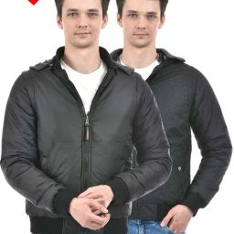 Lawman Pg3 Black Regular Fit Reversible Jacket-image-33