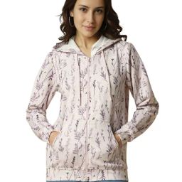 Allen Solly Pink Regular fit Floral Hooded Sweatshirts-image-26