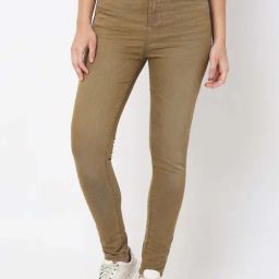 Spykar Light Khaki Solid Jeans-image-53
