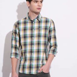 Being Human Multi Slim Fit Checks Shirt-47
