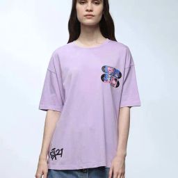 Only Lavender X Bt21 Printed T-Shirt-image-9