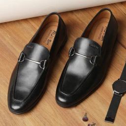Ruosh Men's Falon Black Formal Loafers-image-62