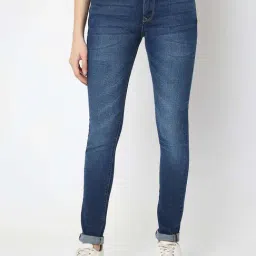 Spykar Dark Blue Solid Jeans-image-35