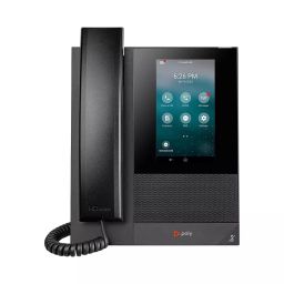 polycom Destop Business Media Phone Black with POE Support and 109.22 mm ( 4.3 inch) Color LCD Touchscreen Display, CCX 400-11