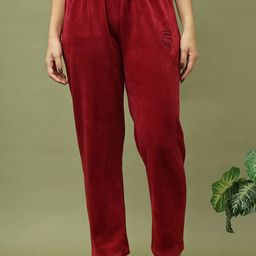 TAG 7 Women Solid Straight Leg Lounge Pants-picture-43