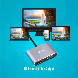 Rapoo XD30 5 Gbps Type C 4 in 1 Usb Hub Multifunction Adapter image 5